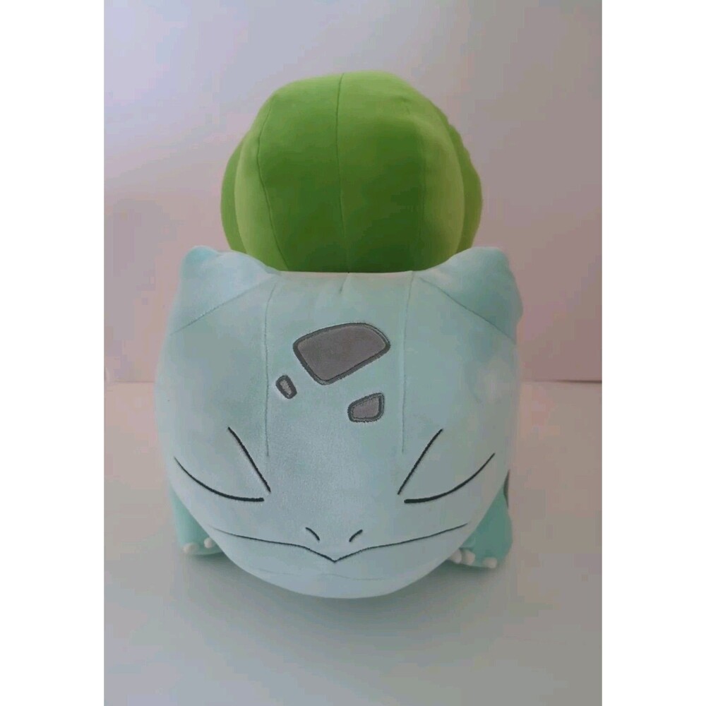 Jazwares~Official Pokémon Sleeping Bulbasaur 18" Jumbo X-Large Plush RARE~NWT